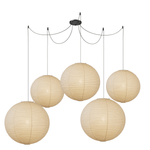 Handmade Mulberry Paper Pendant Light – Mid-Century Modern Washi Shade