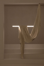 Hammock Fabric Pendant Light – Sculptural Designer Ceiling Lamp