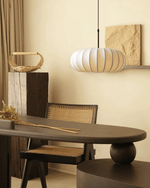 Lantern Silk Pendant Light – Modern Designer Hanging Lamp for Dining & Living