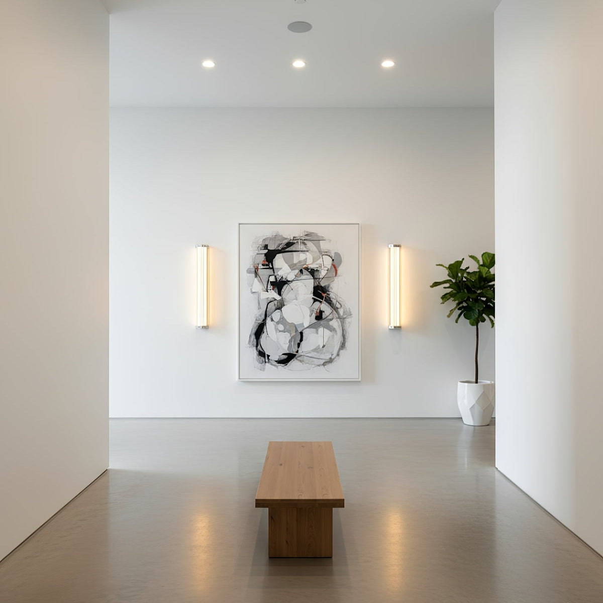 Hexagonal Glass LED Wall Sconce | Modern Minimalist Wall Lighting