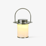 Pod Portable Alabaster Table Lamp with Rechargeable LED