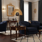 Gilded Fan Table Lamp – Modern Gold Metal Accent Light for Bedroom & Living Room