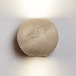 Travertine Globe Wall Sconce – Natural Stone Ambient Lighting