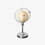 Orb Cage Table Lamp – Modern Metal & Glass Desk Lamp for Bedroom, Living Room