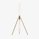 Cipher Crystal LED Floor Lamp in Gold for Modern Interiors