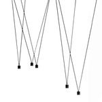 Modular Pendant Chandelier with Matte Lacquered Cables, 1-12 Lights
