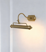 Lumeo Adjustable Wall Sconce in Satin Metal for Artwork and Bathroom Lighting