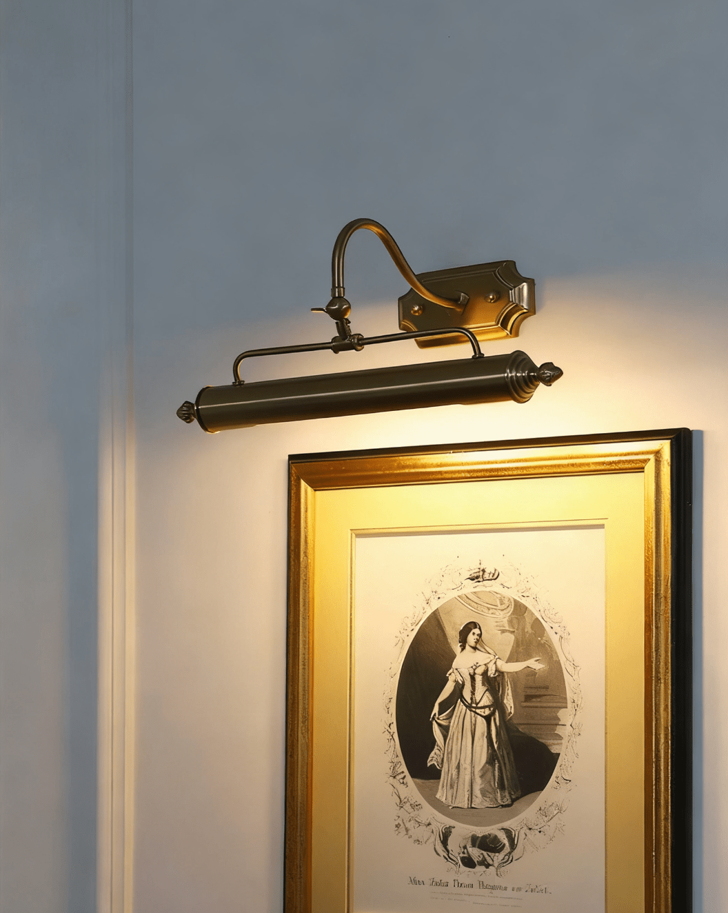 Lumeo Adjustable Wall Sconce in Satin Metal for Artwork and Bathroom Lighting