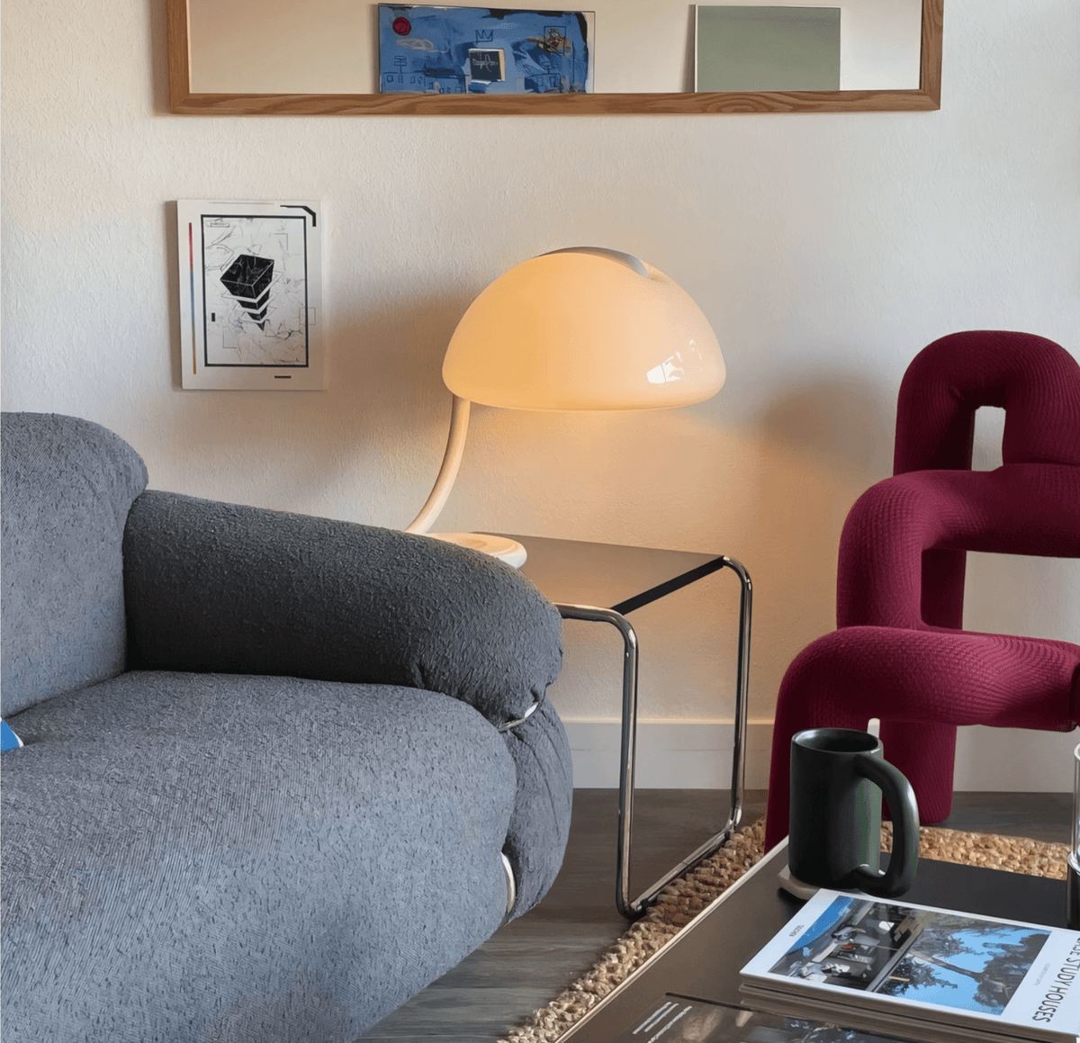 Arc Dome Table Lamp – Modern Minimalist LED Desk Lamp for Bedroom & Living Room