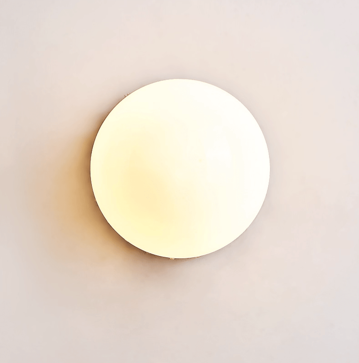 Cogstone Orb Ceiling Light in Travertine and Frosted Glass