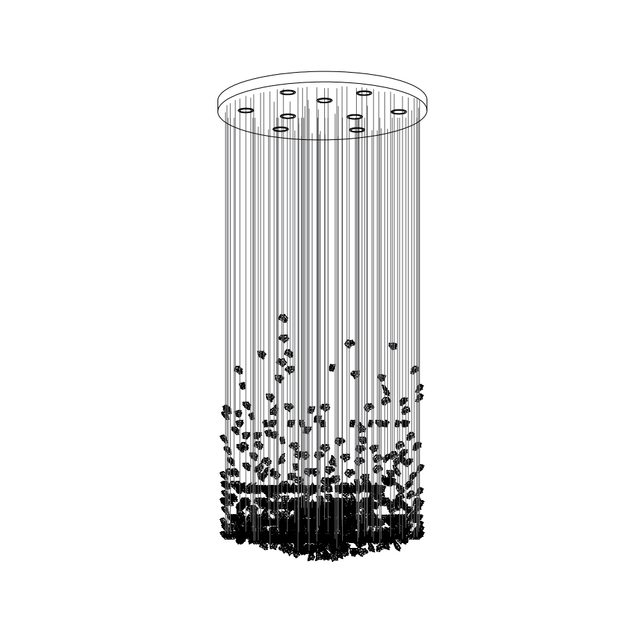 Raw Crystal Chandelier | Customizable Designer Pendant Light