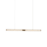 Crystal Stream Linear LED Pendant Light for Dining Room and Kitchen Island