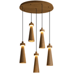 Loma Wood Pendant Light – Modern Minimalist LED Chandelier for Dining Room and Kitchen Island