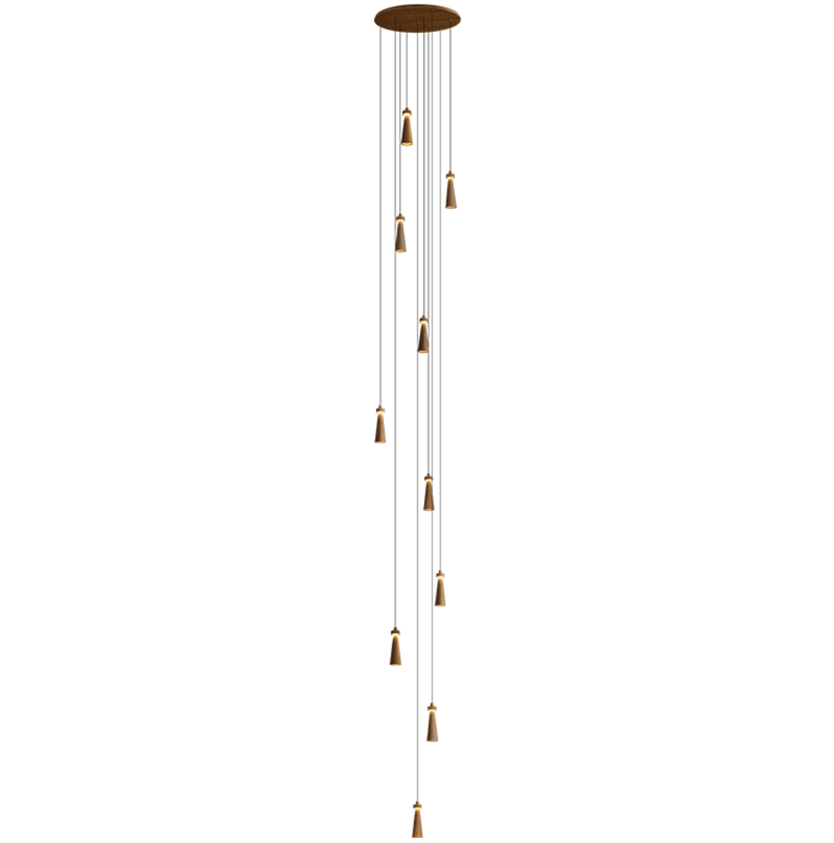 Loma Wood Pendant Light – Modern Minimalist LED Chandelier for Dining Room and Kitchen Island
