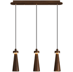 Loma Wood Pendant Light – Modern Minimalist LED Chandelier for Dining Room and Kitchen Island
