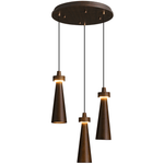 Loma Wood Pendant Light – Modern Minimalist LED Chandelier for Dining Room and Kitchen Island