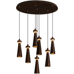 Loma Wood Pendant Light – Modern Minimalist LED Chandelier for Dining Room and Kitchen Island