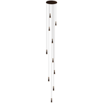 Loma Wood Pendant Light – Modern Minimalist LED Chandelier for Dining Room and Kitchen Island