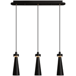 Loma Wood Pendant Light – Modern Minimalist LED Chandelier for Dining Room and Kitchen Island