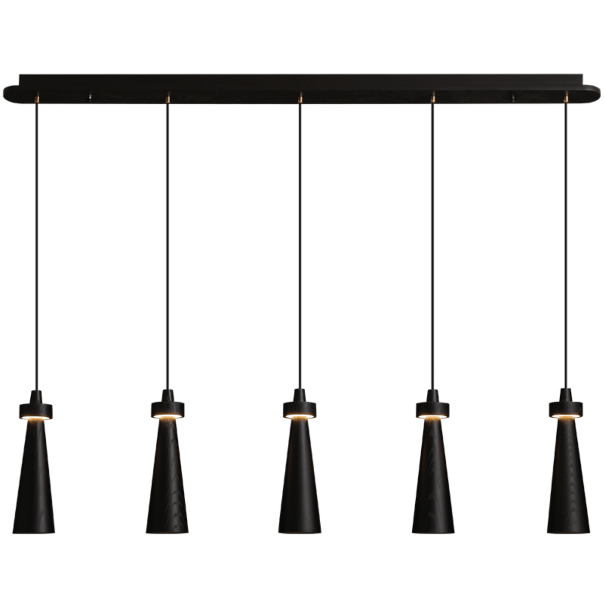 Loma Wood Pendant Light – Modern Minimalist LED Chandelier for Dining Room and Kitchen Island