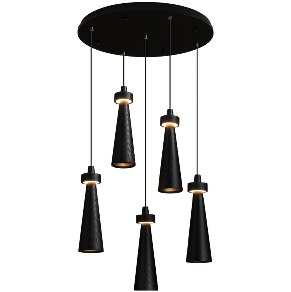 Loma Wood Pendant Light – Modern Minimalist LED Chandelier for Dining Room and Kitchen Island