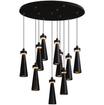 Loma Wood Pendant Light – Modern Minimalist LED Chandelier for Dining Room and Kitchen Island