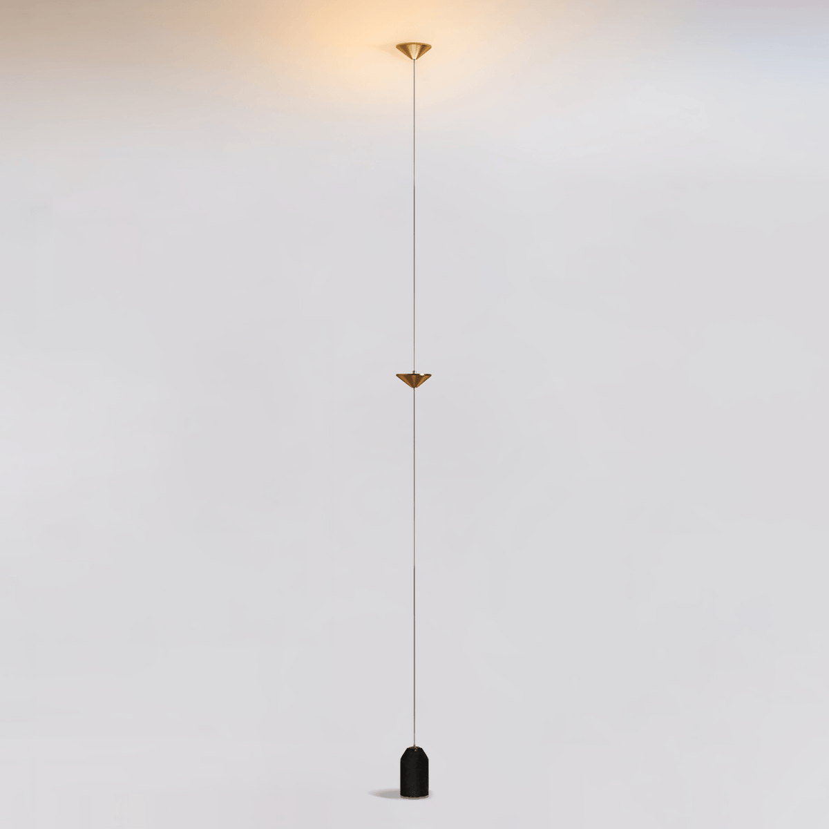 Soreluna LED Linear Pendant Light with Marble Counterweight
