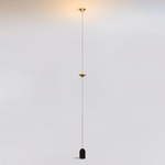 Soreluna LED Linear Pendant Light with Marble Counterweight