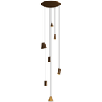 Nordic Tilted Wood Pendant Light – Asymmetric Natural Wood Shade