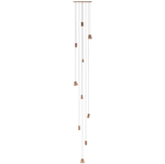 Nordic Tilted Wood Pendant Light – Asymmetric Natural Wood Shade
