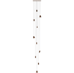 Nordic Tilted Wood Pendant Light – Asymmetric Natural Wood Shade