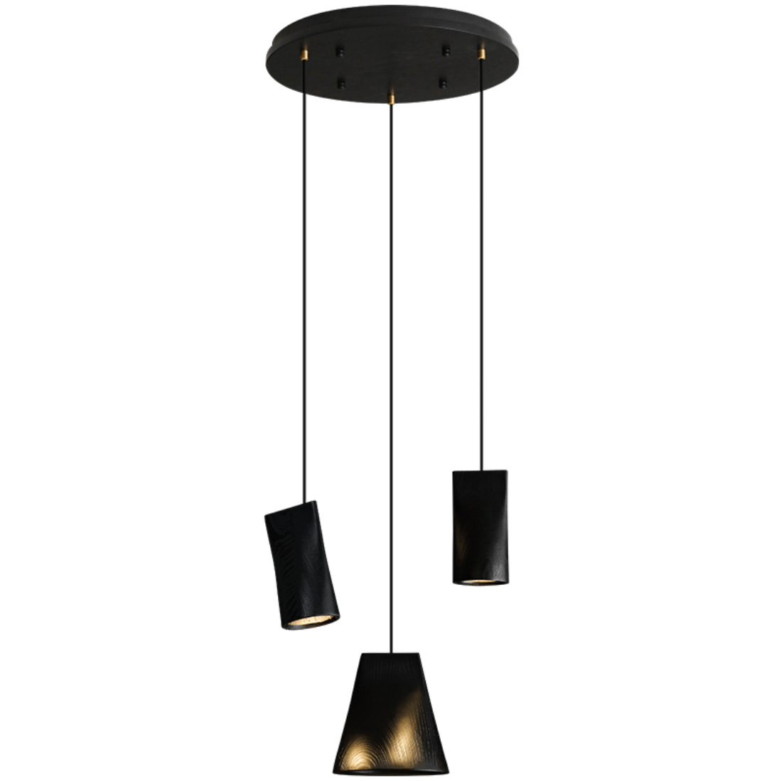 Nordic Tilted Wood Pendant Light – Asymmetric Natural Wood Shade