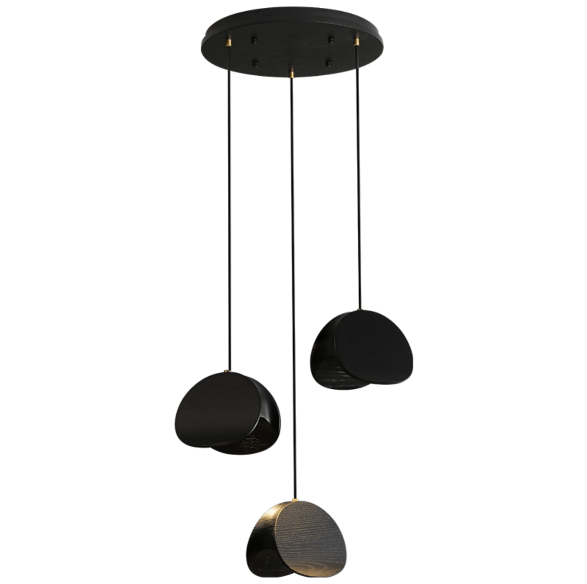 Orbit Fold Wood Pendant Light – Modern Nordic LED Hanging Lamp for Dining and Kitchen