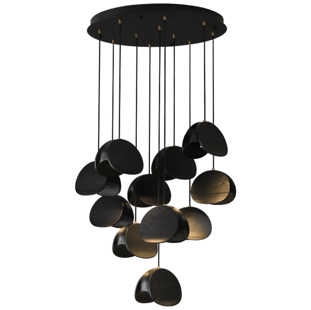 Orbit Fold Wood Pendant Light – Modern Nordic LED Hanging Lamp for Dining and Kitchen