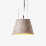 Travertine Cone Pendant Light – Natural Stone Illumination