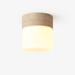Astrid Travertine Ceiling Light – Natural Stone LED Flush Mount