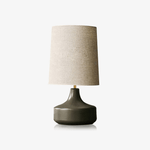 Caroline Ceramic Table Lamp – Sculptural Bedside Lighting in Cream or Grey-Green