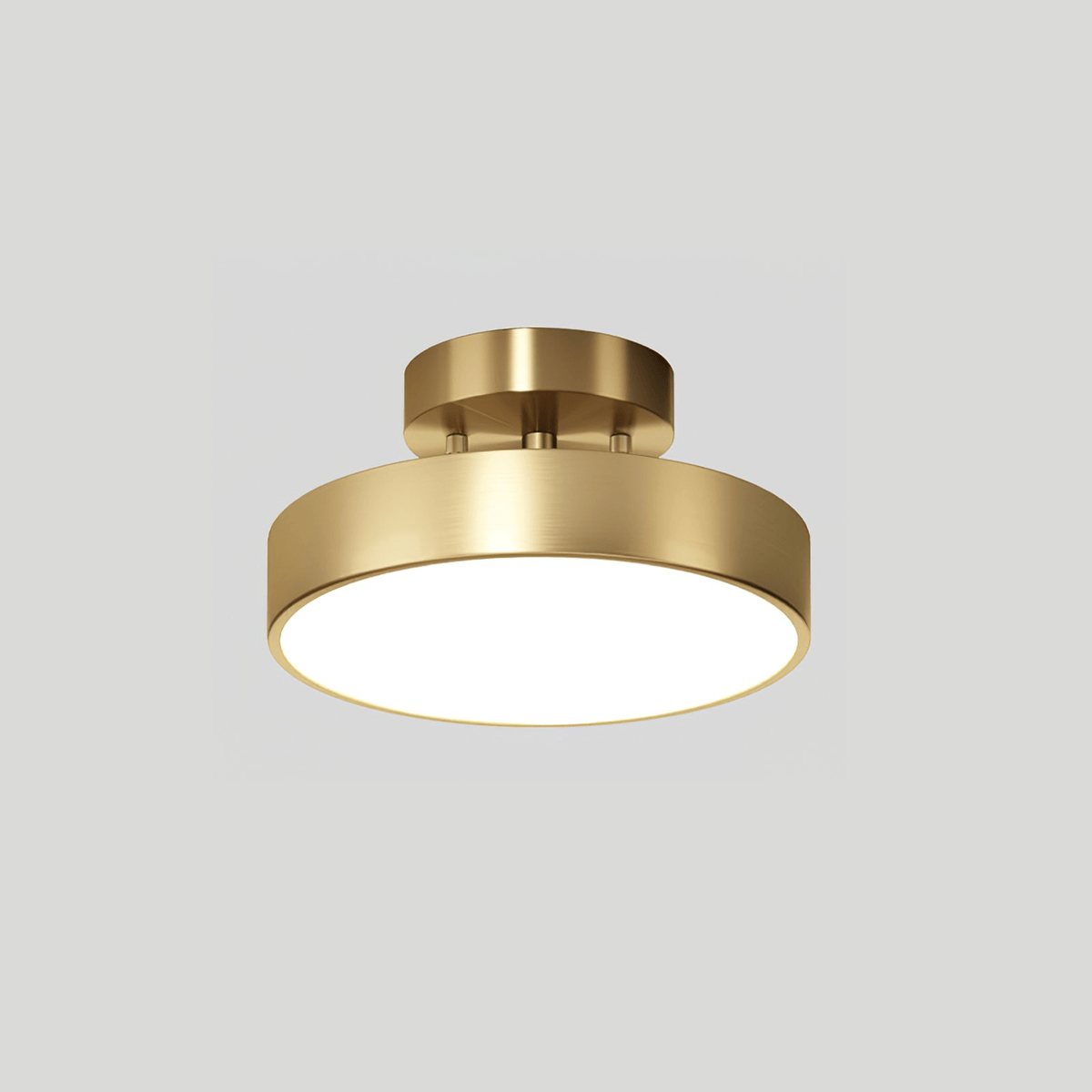 Meridian Rotatable LED Ceiling Light in Brass and Acrylic