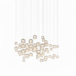 Crystal Pixels Customizable Modern Chandelier for Contemporary Interiors