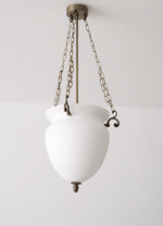 Regents Urn Glass Chain Chandelier in Antique Gold