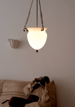 Regents Urn Glass Chain Chandelier in Antique Gold