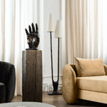 Roots Floor Lamp – Sculptural Twin-Shade Brass Floor Light