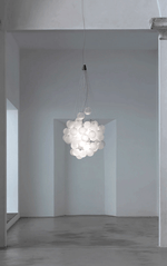 Cumulus Cascade Chandelier — Modern Glass Sphere Pendant Light
