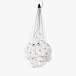 Cumulus Cascade Chandelier — Modern Glass Sphere Pendant Light