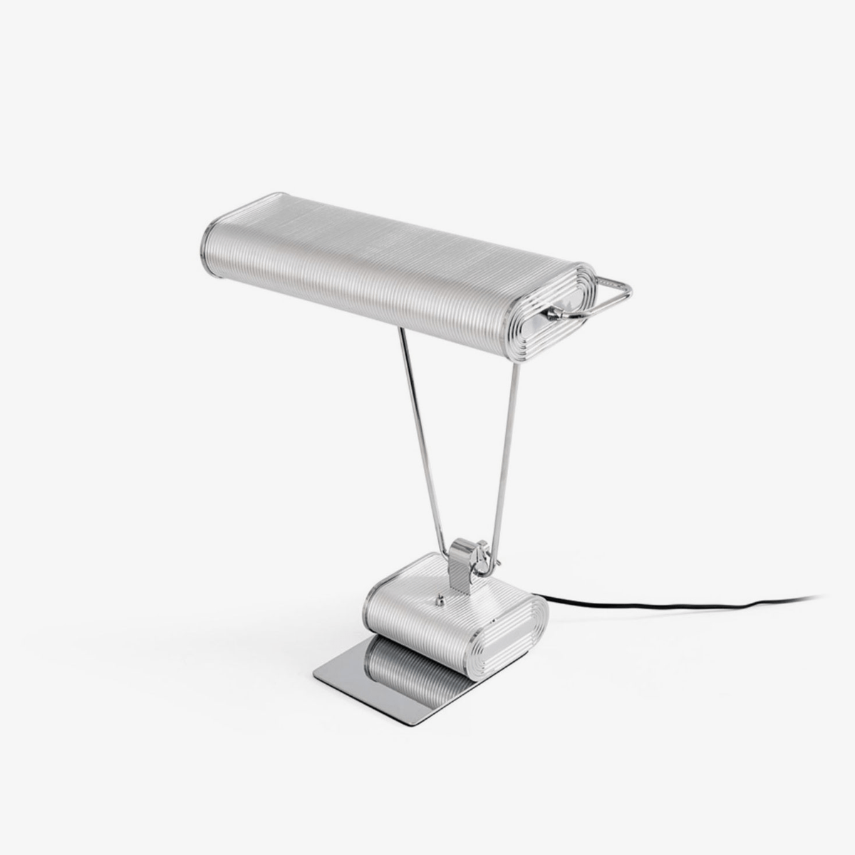 Chrome Coiled Wire Desk Lamp – Modern Art Deco Table Light