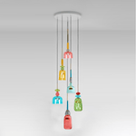 Art Glass Pendant Light – Hand-Blown Stained Glass Chandelier for Dining & Living