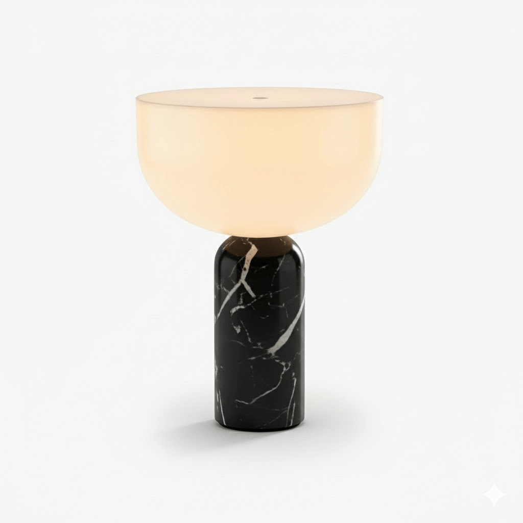 Arno Sphere Marble Table Lamp – Modern Sculptural LED Desk Light