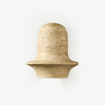 Olyndra Travertine Wall Sconce | Sculptural Stone Lighting for Modern Interiors