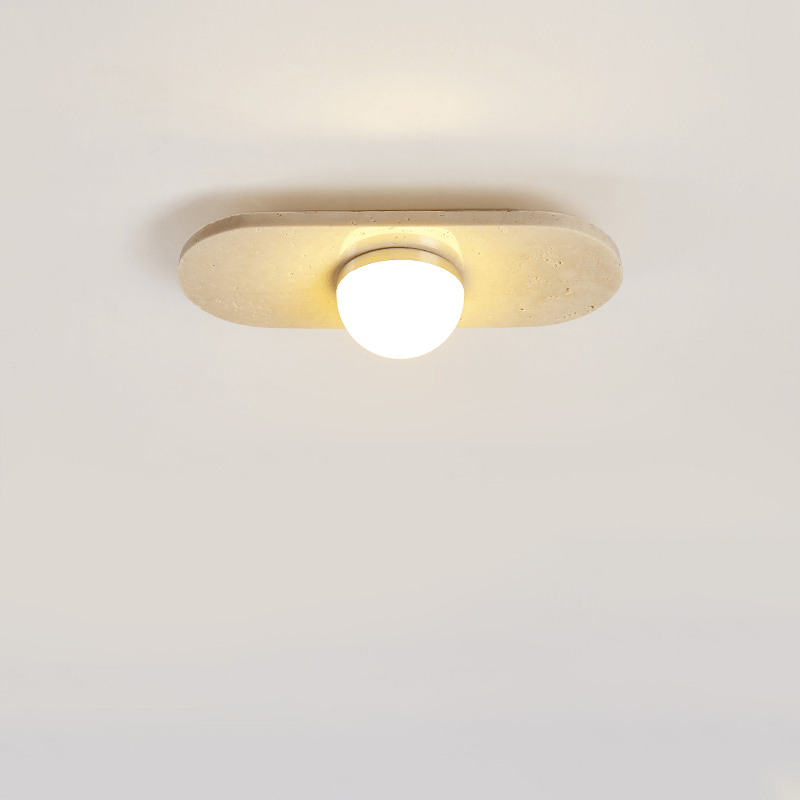 Trivara Triple Bar Ceiling Light in Travertine