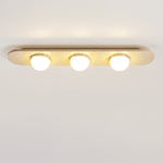 Trivara Triple Bar Ceiling Light in Travertine